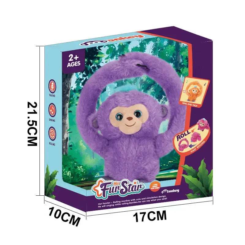 Plush Rolling Monkey - Purple for kids in Kuwait